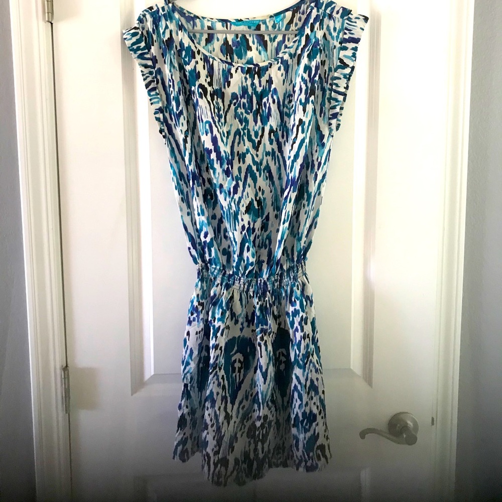 Tori Richard Printed Silk Dress